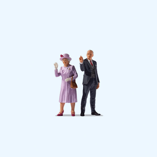 Preiser 28283 Queen Elizabeth II & Prince Philip