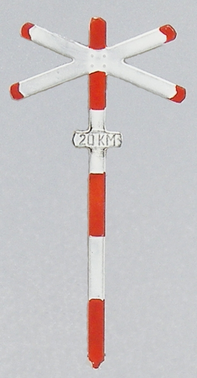 387.53 Andreaskreuz eingleisig 2 Stk