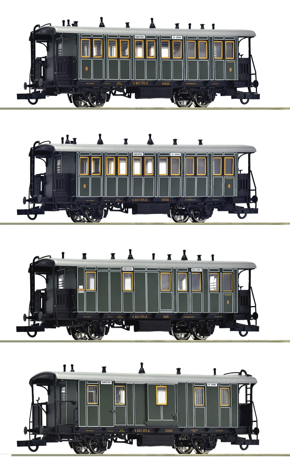 6200197 K.Bay.Sts.B. Personenzug Set 4tlg. Ep.1