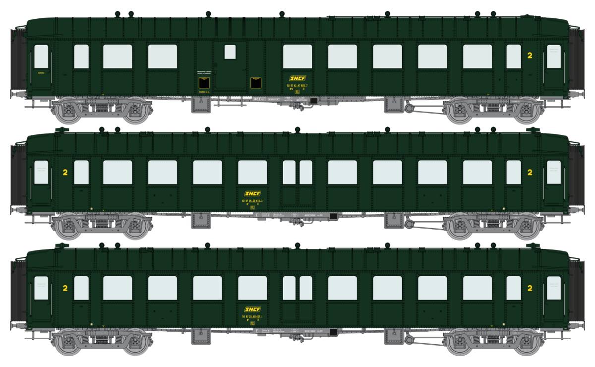VB-386 SNCF Personenwagen-Set 3-tlg. Ep.4