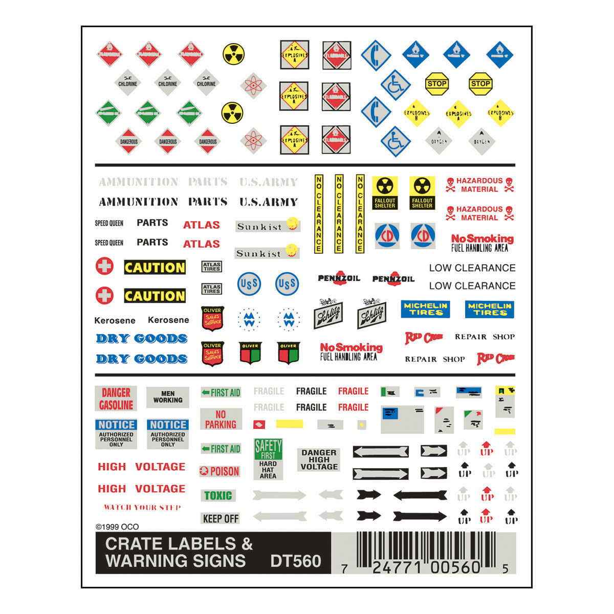 WDT560 Firmenlogos & Warnzeichen