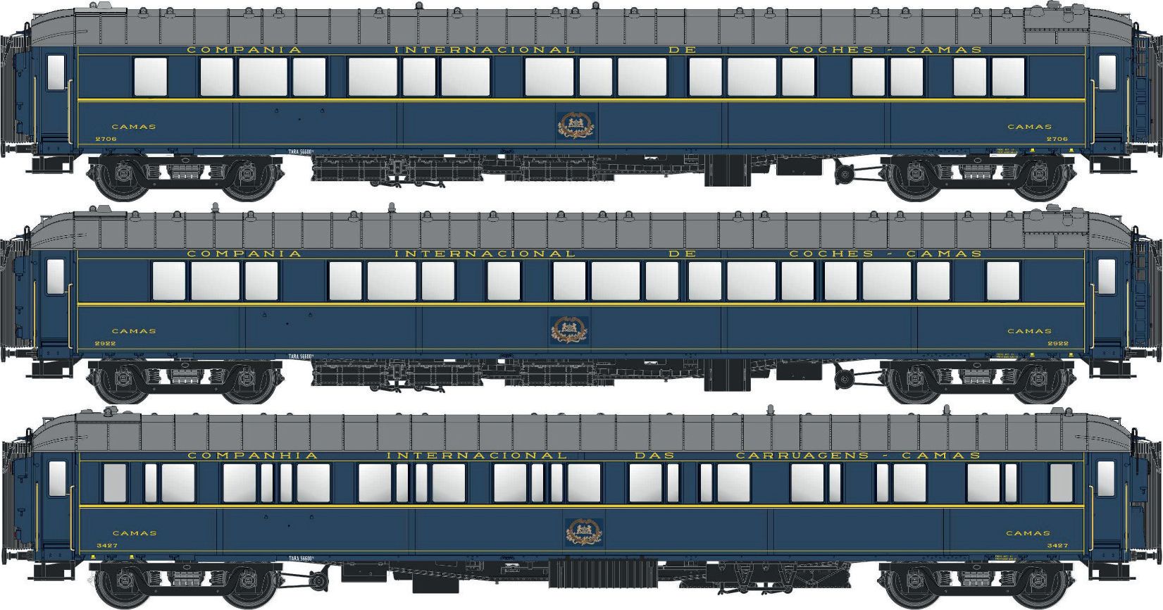 49320 CIWL Schlafwagen-Set 3-tlg. Ep.4a