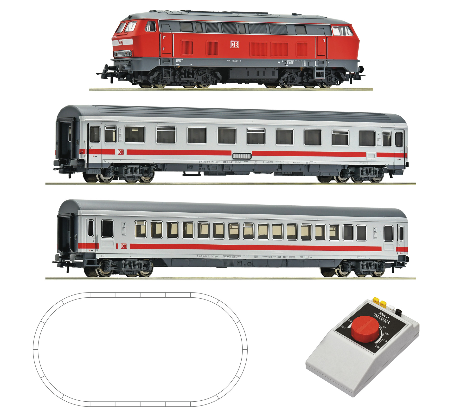 5100016 DBAG Analog Start-Set Diesellok BR218+IC