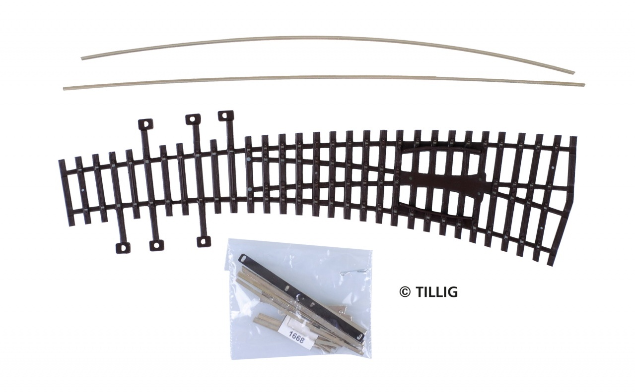 82411 Bausatz Bogenweiche rechts