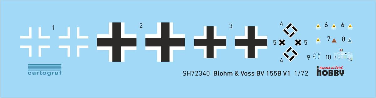 Special Hobby SH72340 Blohm & Voss BV 155V-1