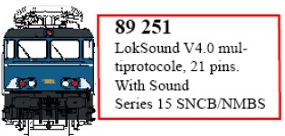 89251 LokSound V4.0 21pin für Serie 15