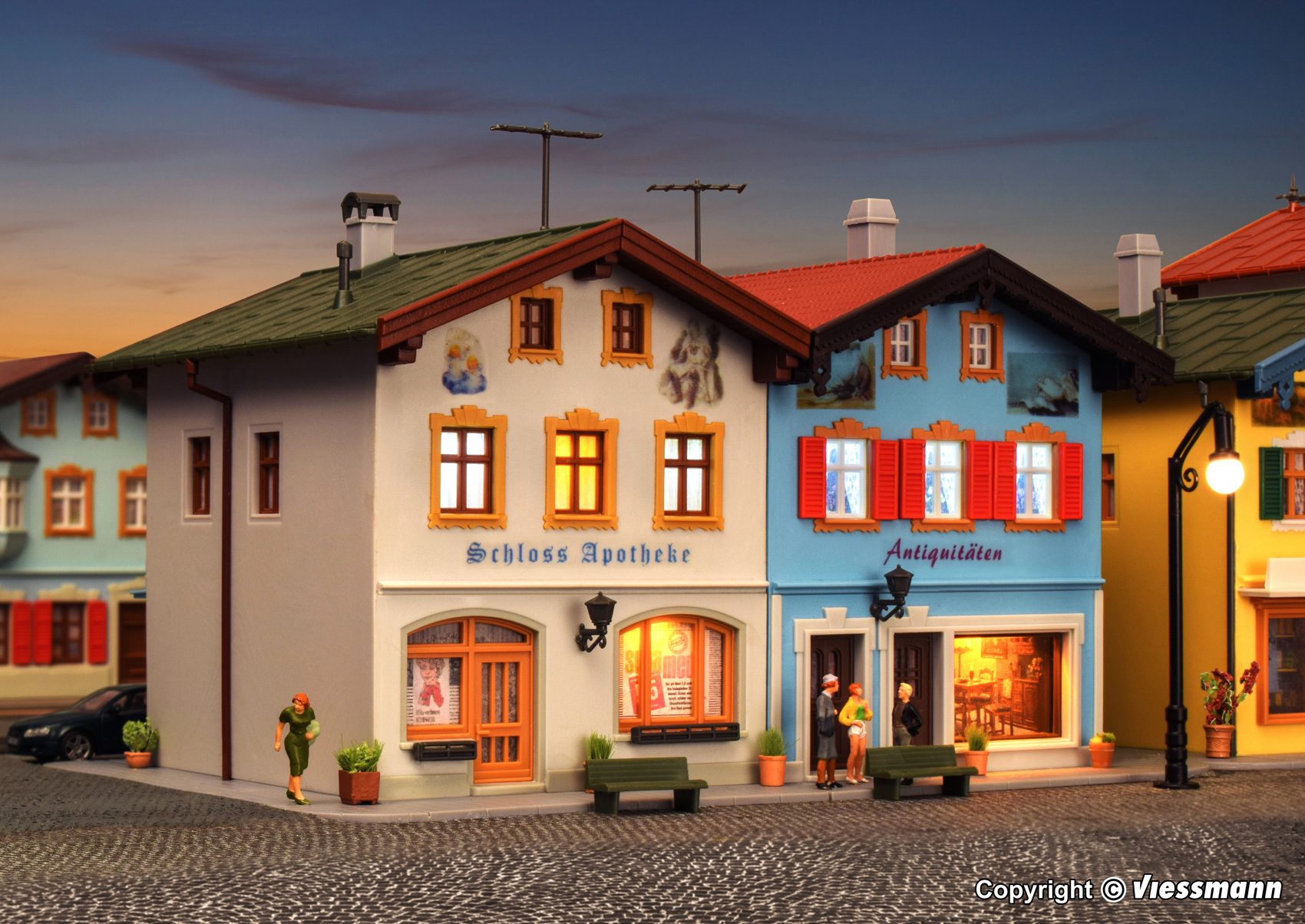 Kibri 38821 Schlossapotheke und Antiquitäten in Tölz