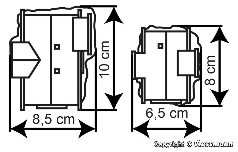 Kibri 37029 Berghaus Sertig, 2 St.