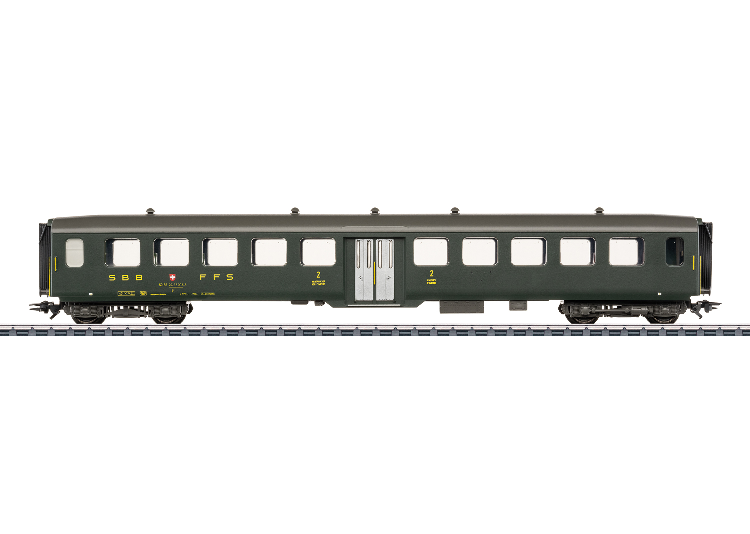 43383 SBB Leichtstahlw. 2.Kl. Mitteleinst. Ep4