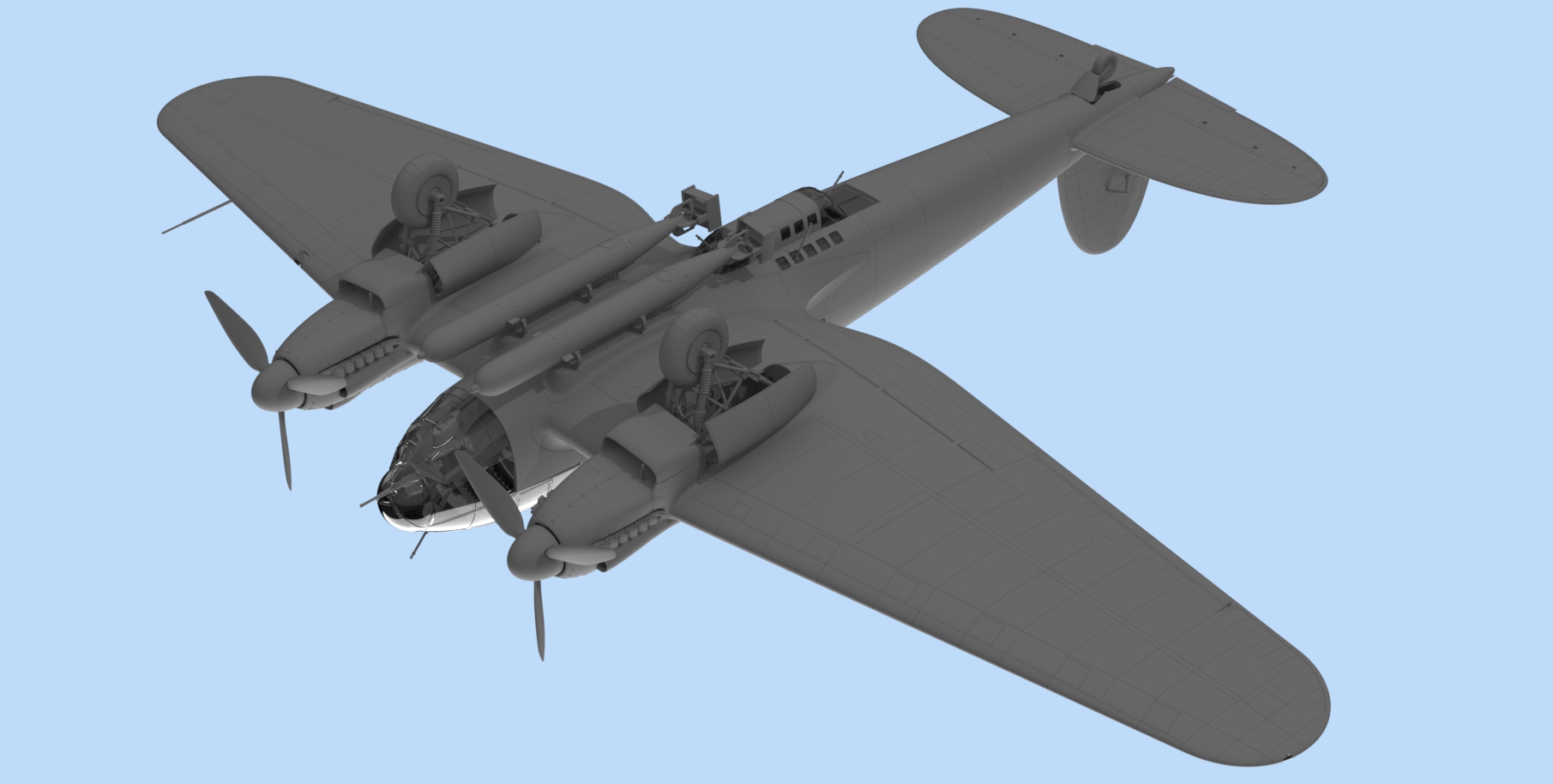 ICM 48262 He 111H-6 German Bomber
