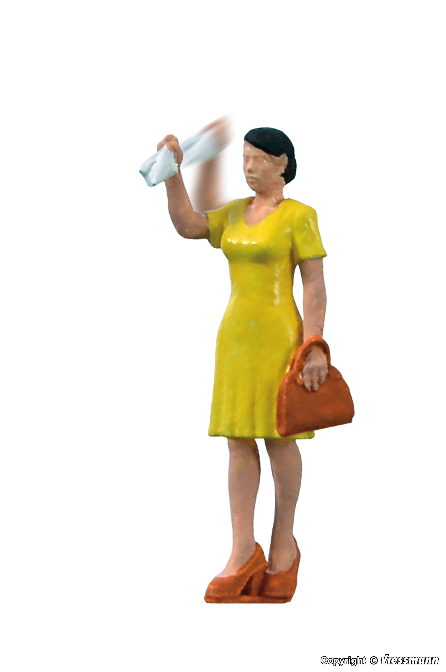 1555 Winkende Frau mit bewegtem Arm