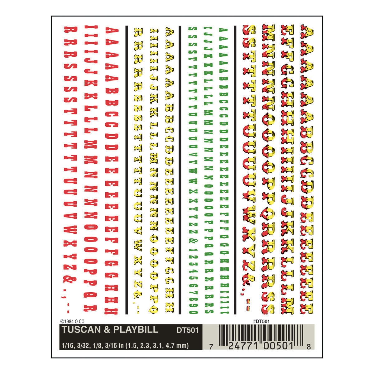 WDT501 Tuscan & Playbill
