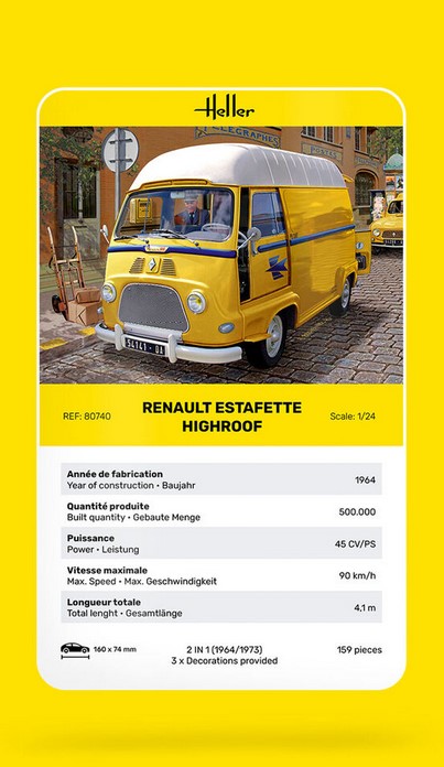 Heller 80740 Renault Estafette High Roof