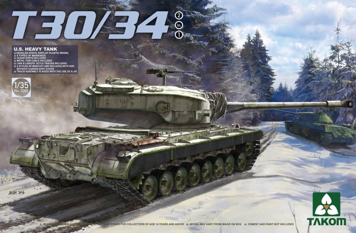 2065 U.S. Heavy Tank T30/34 2in1
