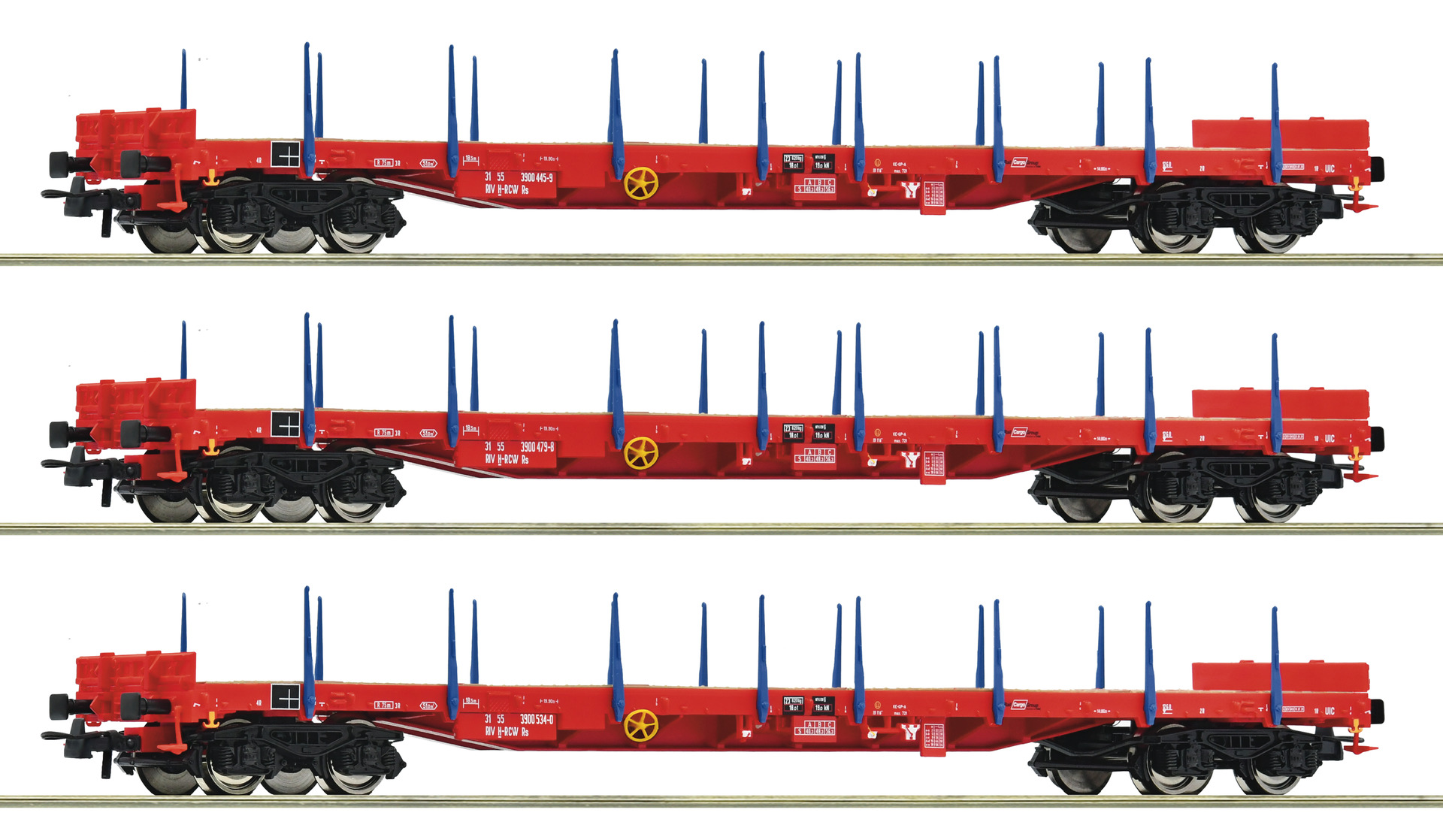 Roco 6600219 ÖBB/RCW Rungenwagen Rs Set 3tlg. Ep.6