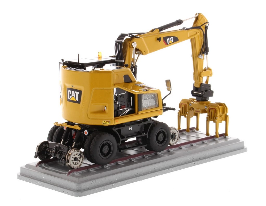 DM Diecast Masters 85662 Cat M323F Rail / Zweiwegebagger CAT gelb