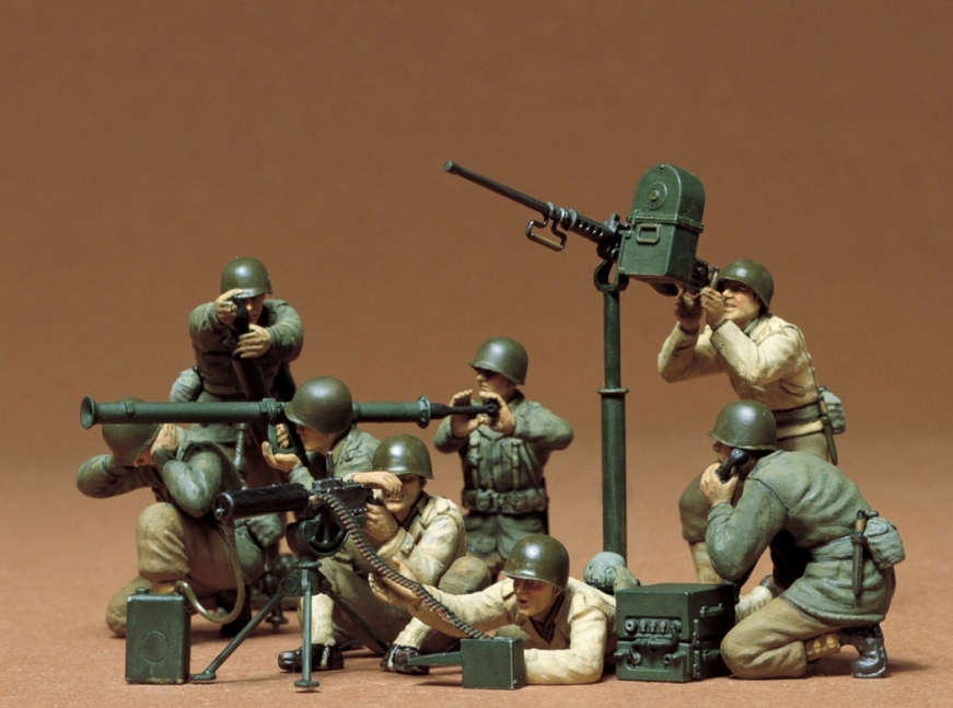 35086 Fig.-Set US MG/Mörser Trupp 8 Figuren