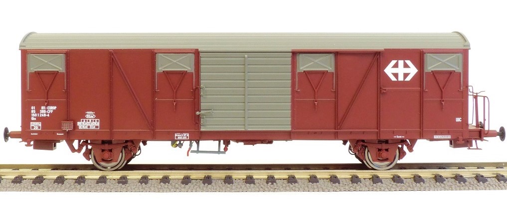 Exact-train 23300 SBB gedeckter Güterwagen Gbs Ep.4
