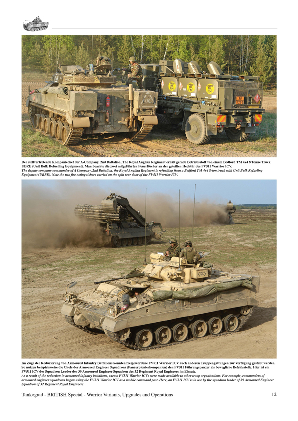 Tankograd TG9036 WARRIOR Varianten - Einsätze