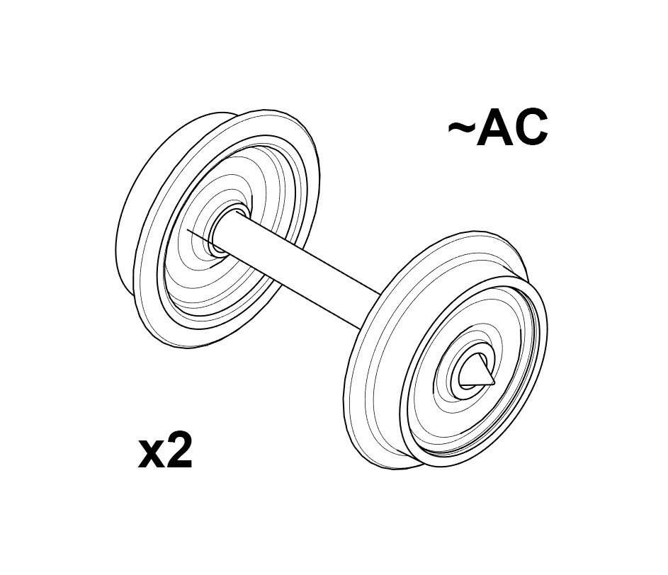 SUD2061 AC Radsatz 2 Stück