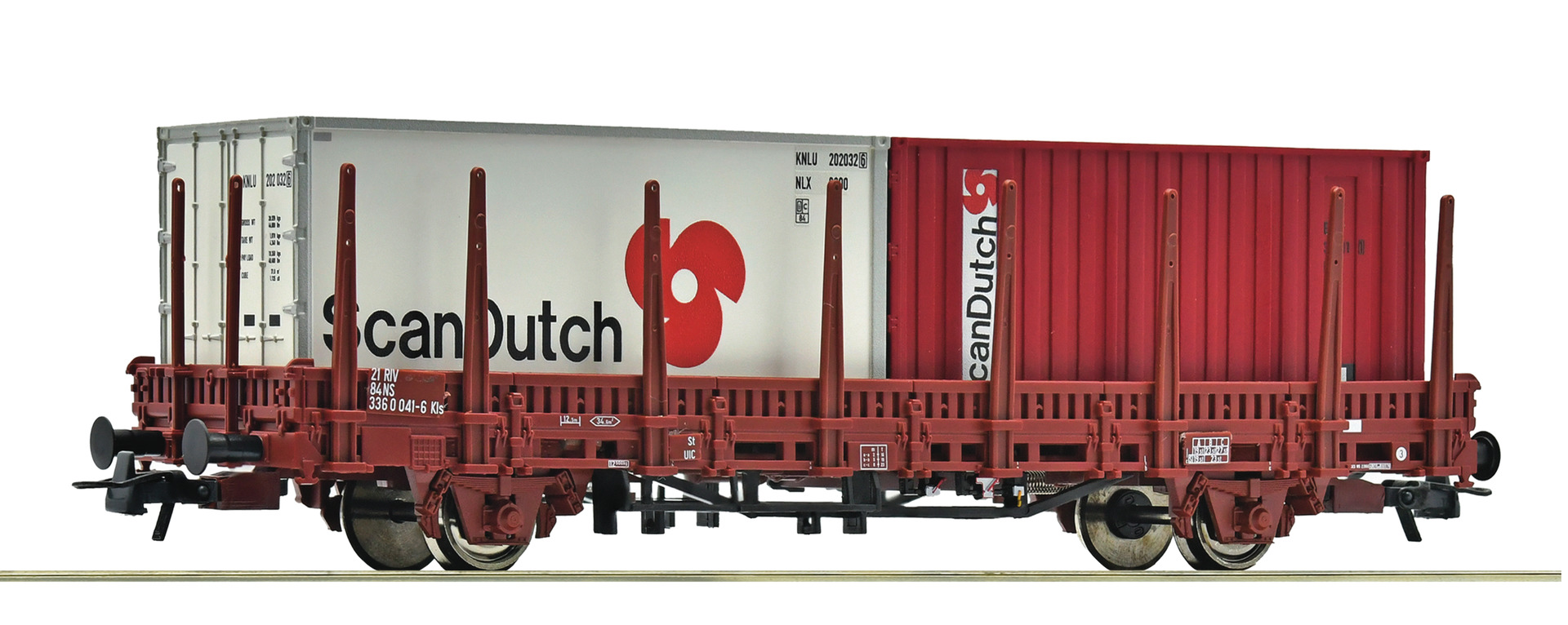 Roco 6600289 NS Rungenwagen Kls belad. m. Cont. Ep.4