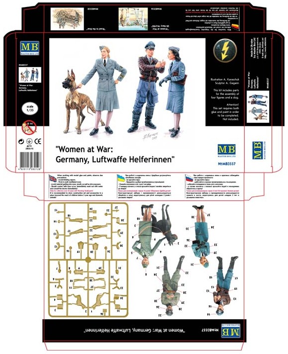 Master Box Ltd. MB3557 Women at War: Germany Luftwaffe
