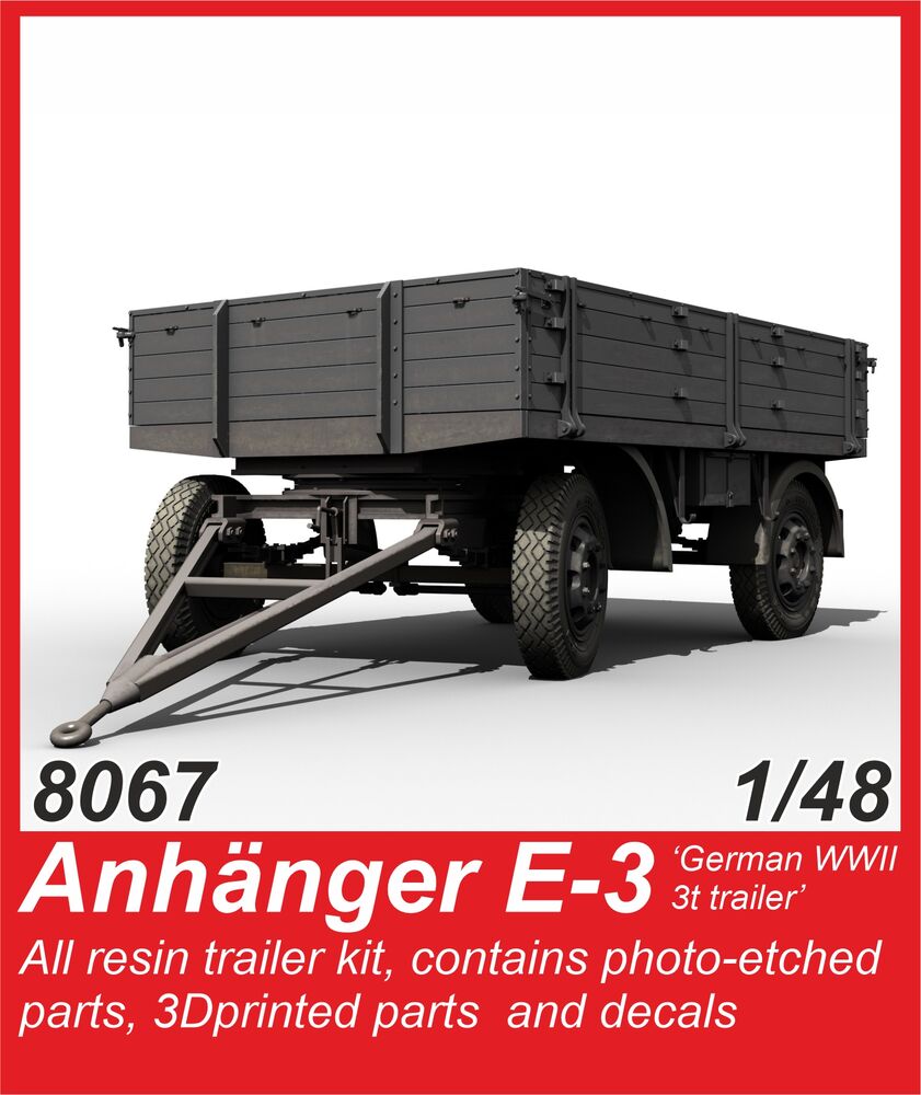 8067 E-3 German WWII Trailer