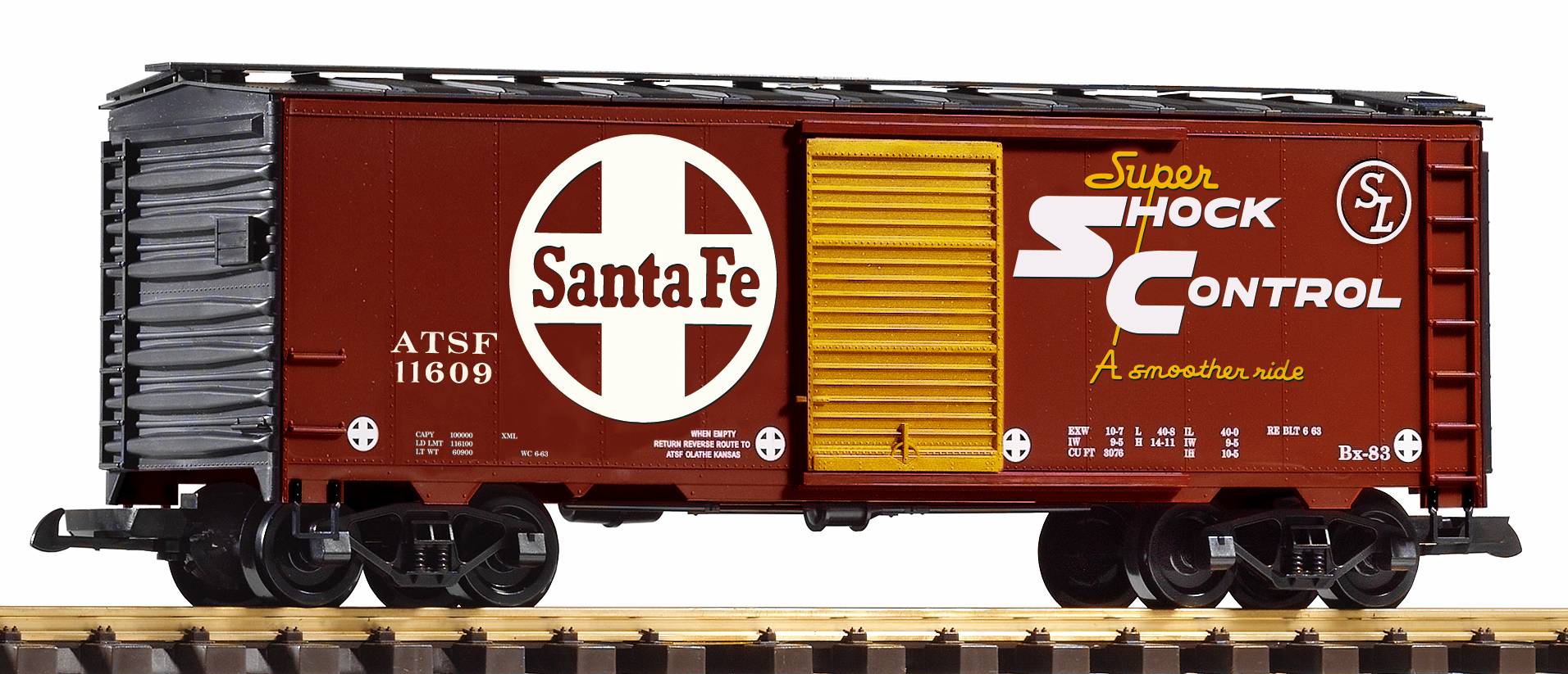 Piko 38926 Santa Fe gedeckter Güterwagen