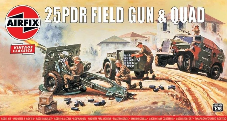01305V 25pdr Field Gun & Quad-Vintage Classics