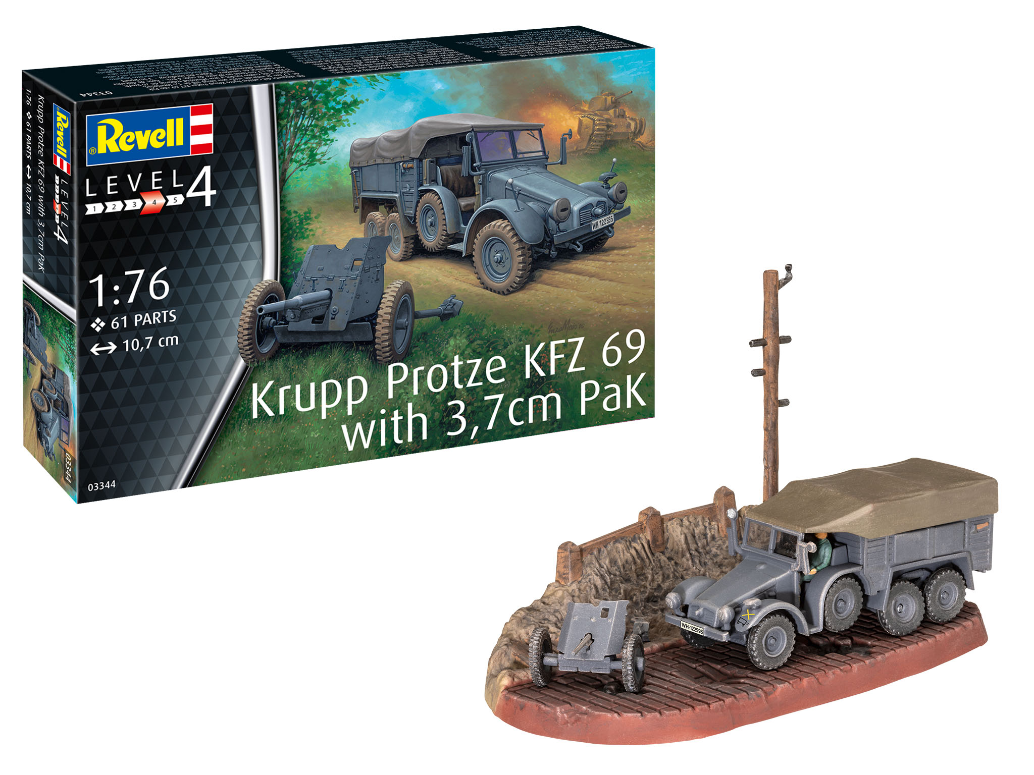 03344 Krupp Protze 69 mit 3,7cm PAK