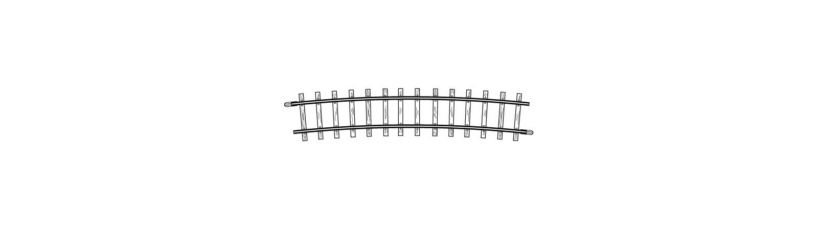 4275000 Gleis gebogen R 515 mm 12°
