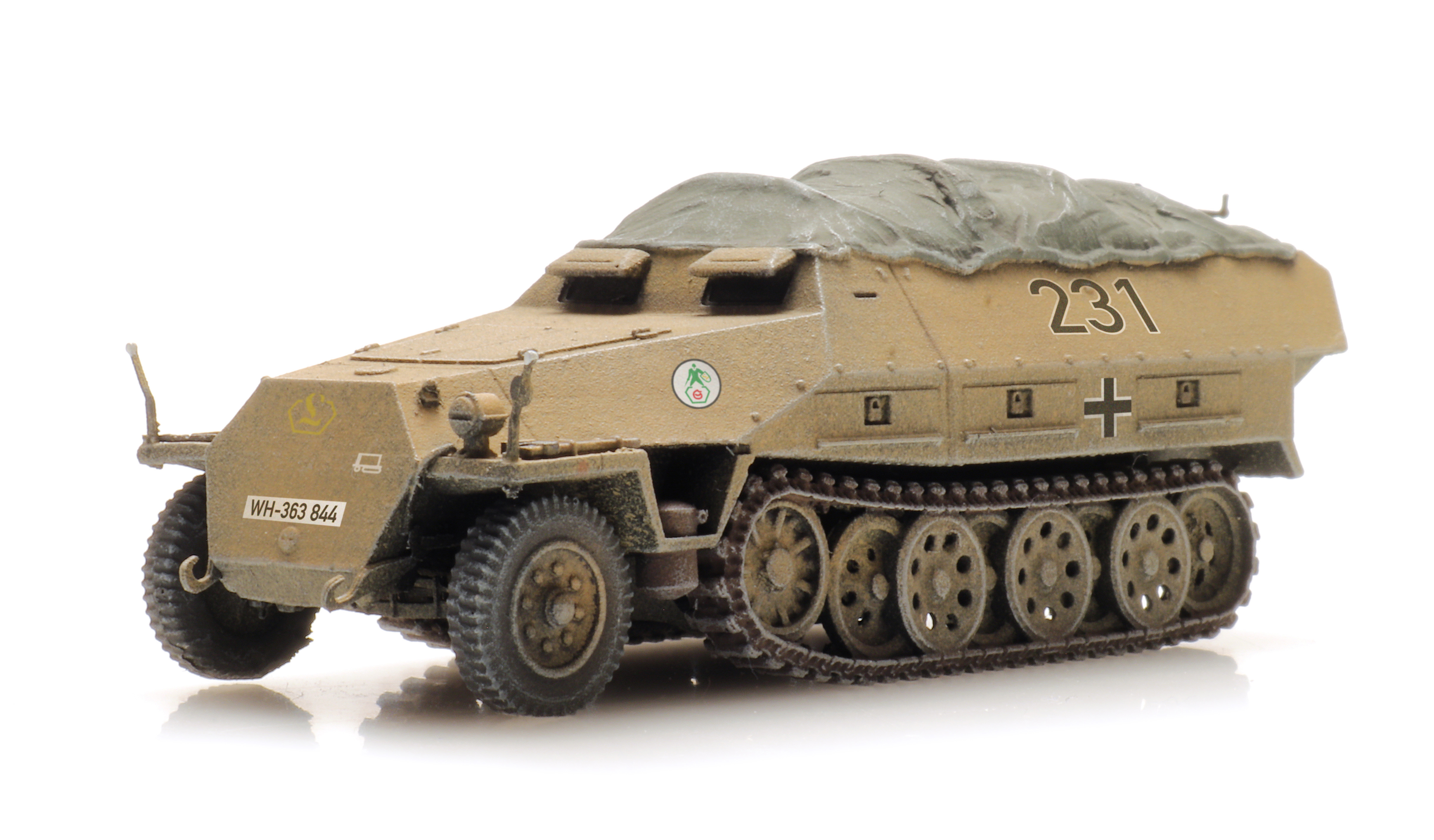 6870530 WM SdKfz 251 1 Ausf D gelb Bahnverladung