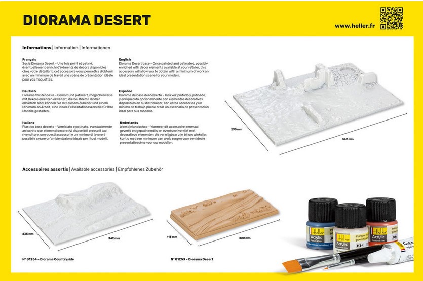 Heller 81255 Socle Diorama Desert
