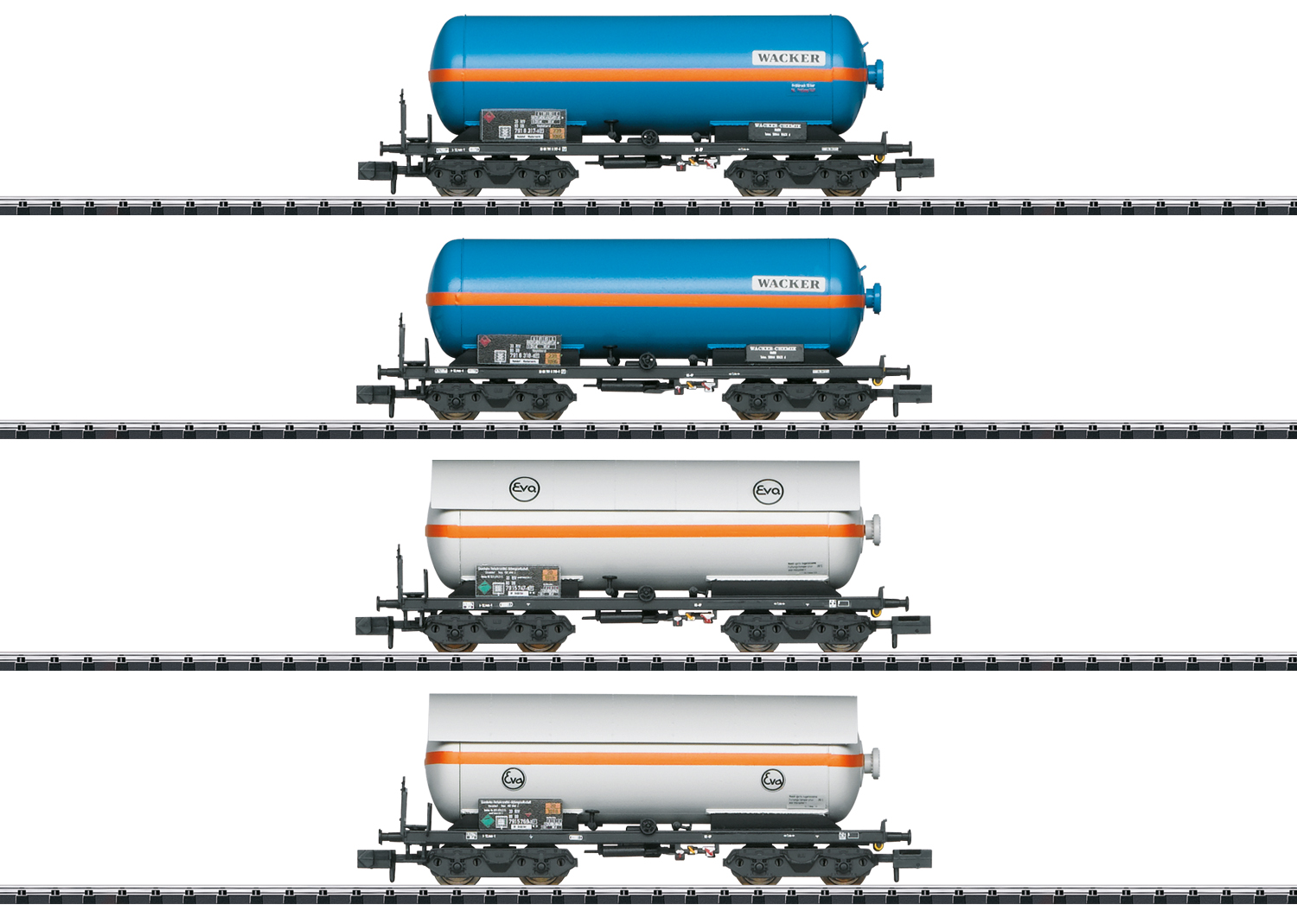 15538 Eva Druckgaskesselwagen-Set 4-tlg Ep.4/5