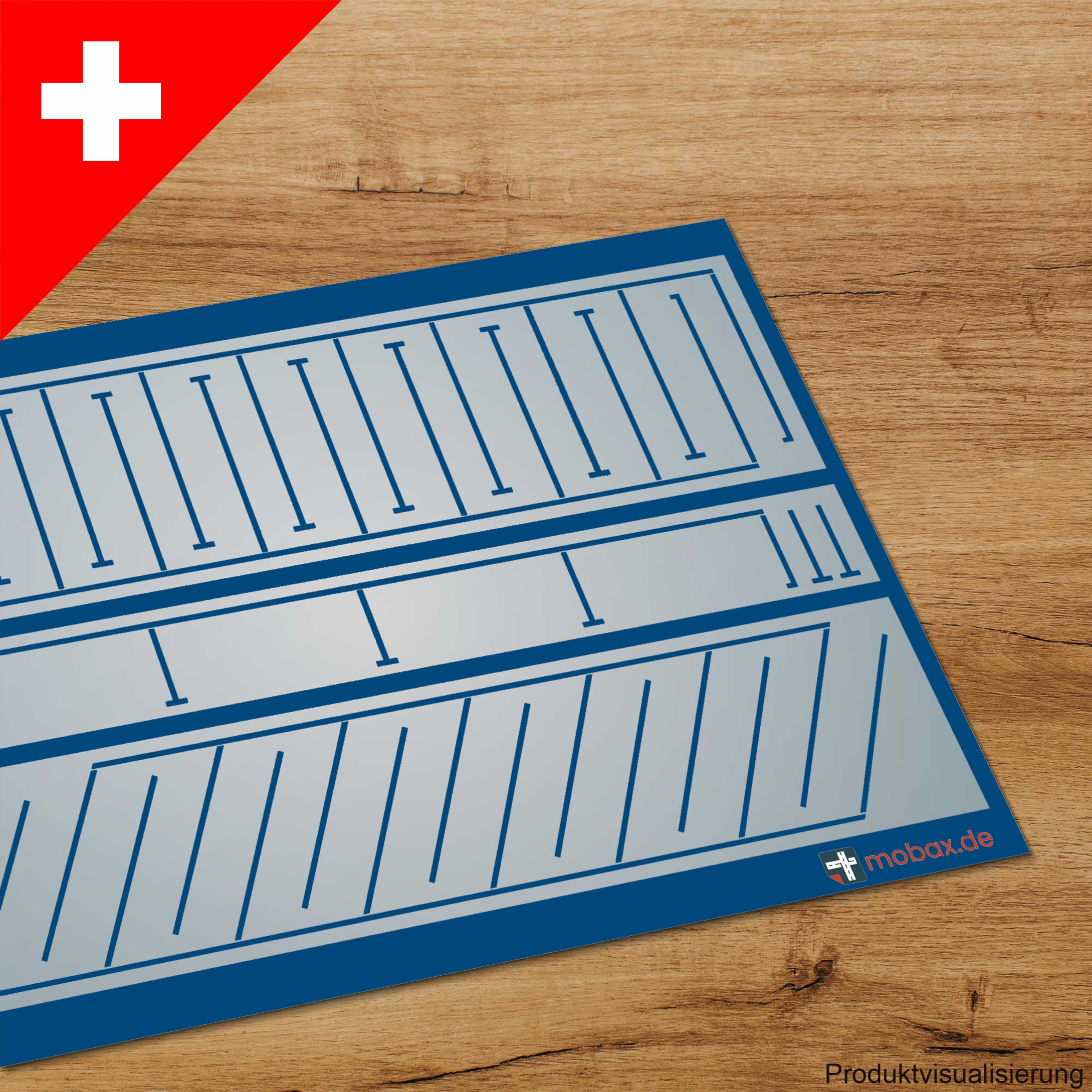 CH-B-01-N Parkplatz-Set blau (CH)