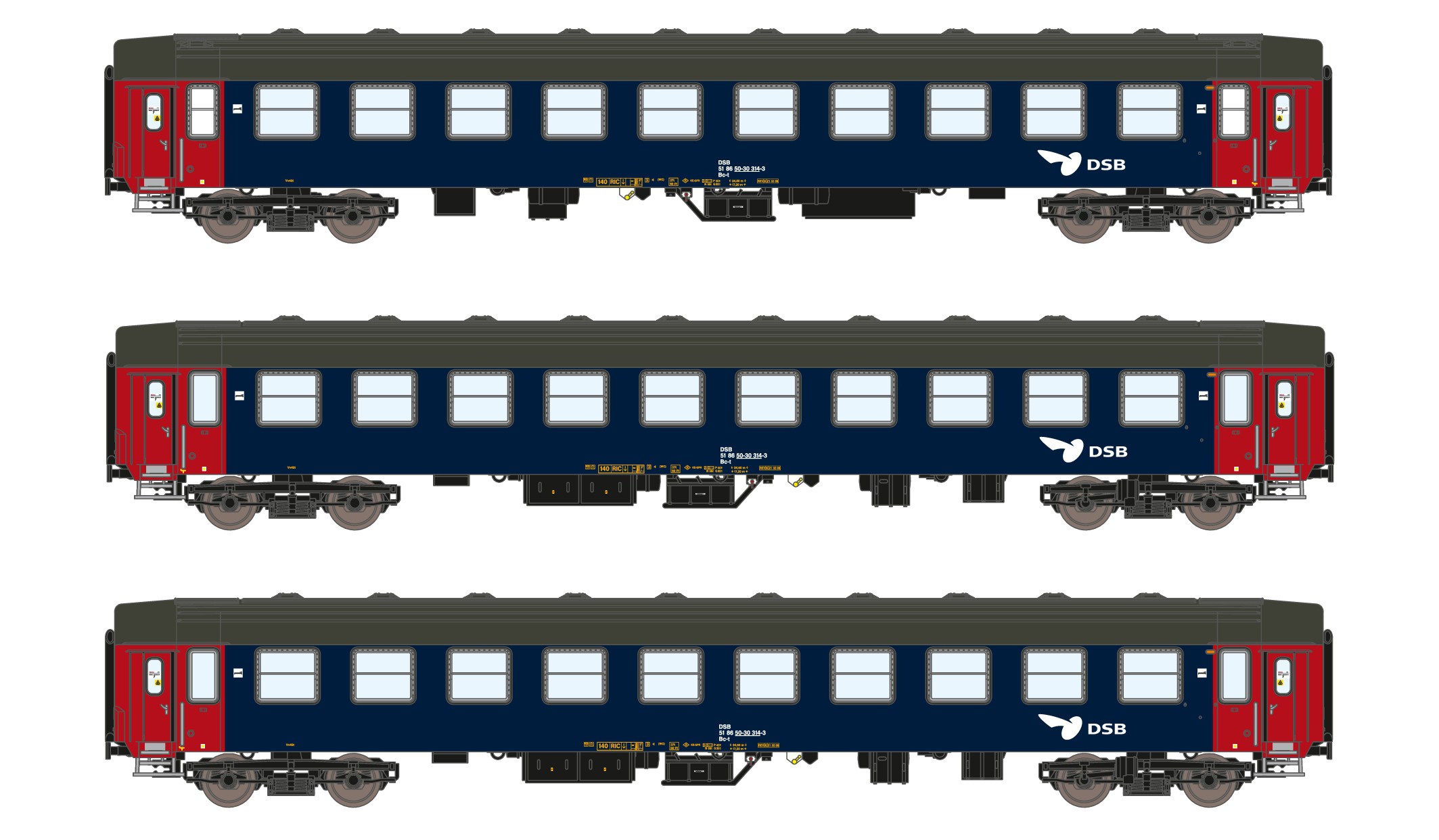 25003 DSB Liegewagen-Set 2-tlg Ep.4/5