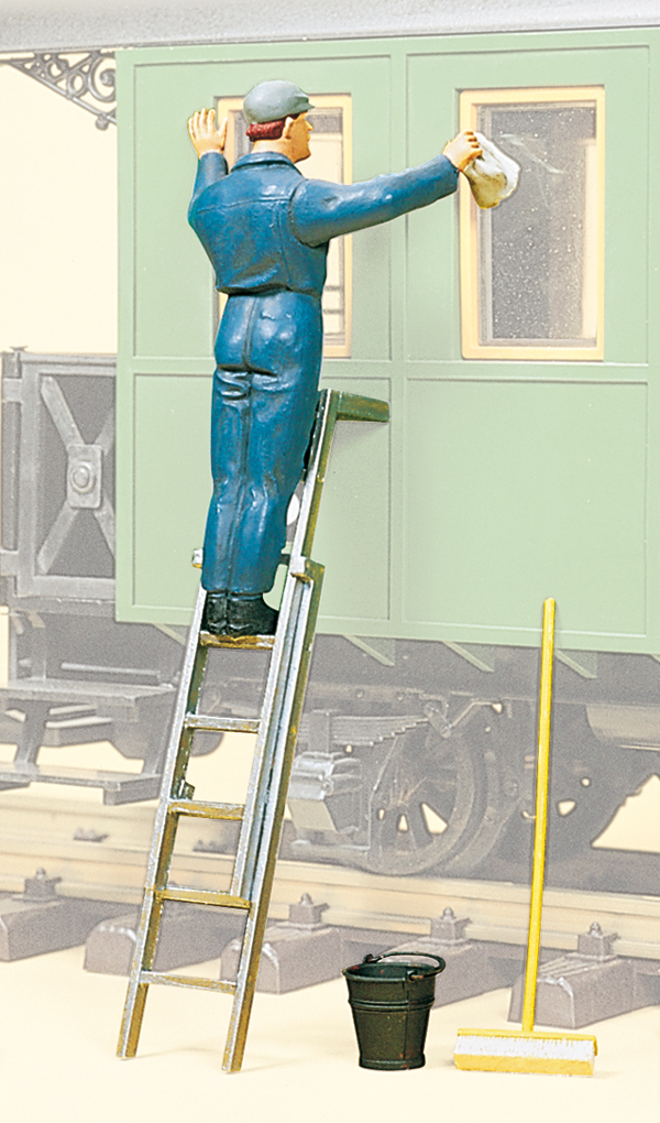 Preiser 45505 Wagenwäscher