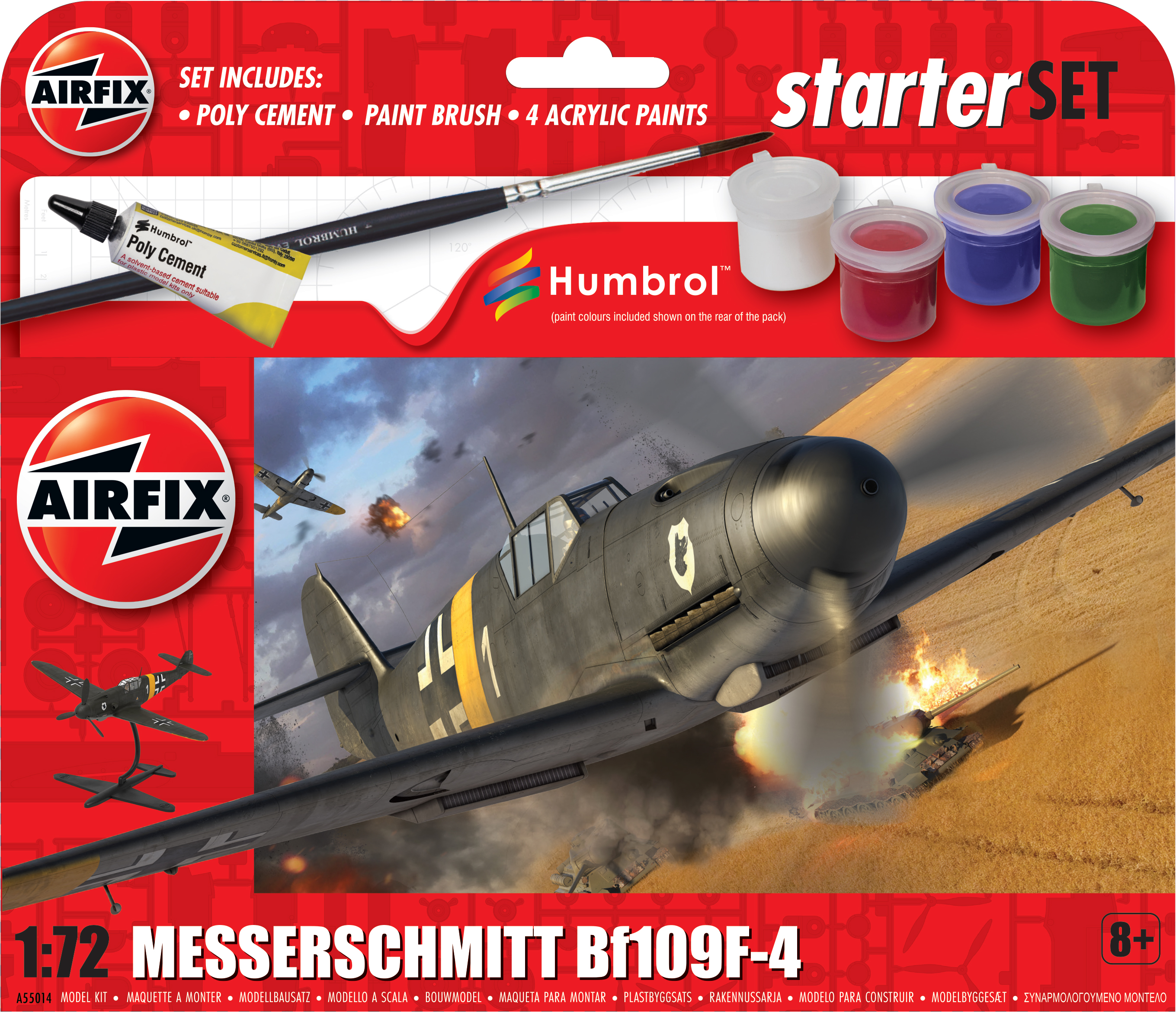 55014 StarterSet Messerschmitt Bf109F-4