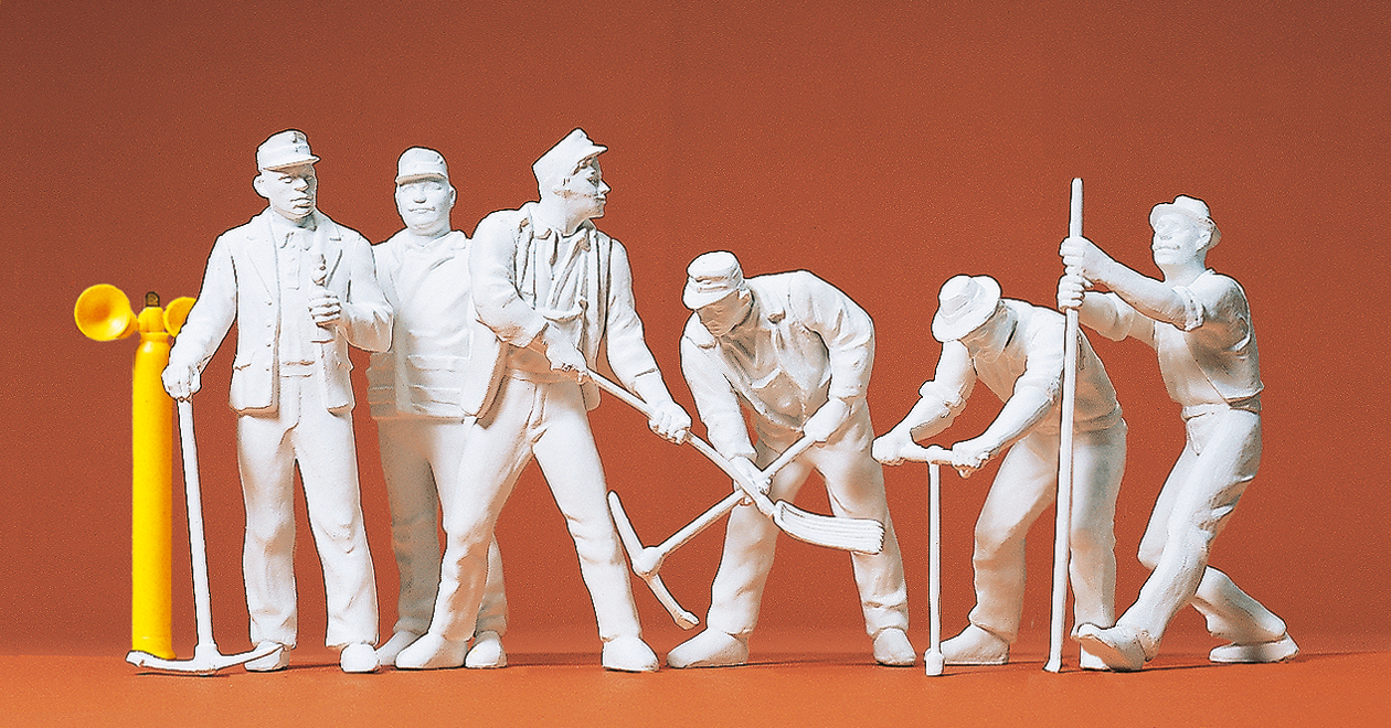 Preiser 45182 Gleisbauarbeiter. 6 Figuren