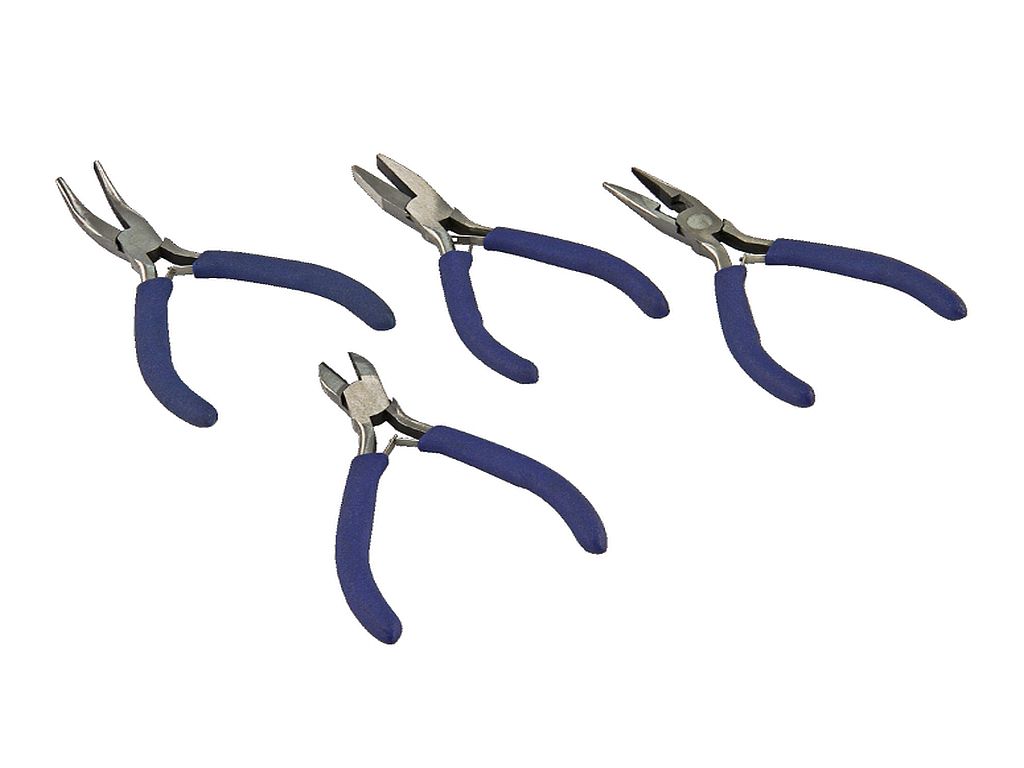 30388 4-teiliges Zangen-Set 125mm-Serie Flach