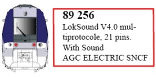89256 LokSound V4.0 für AGC Elektro