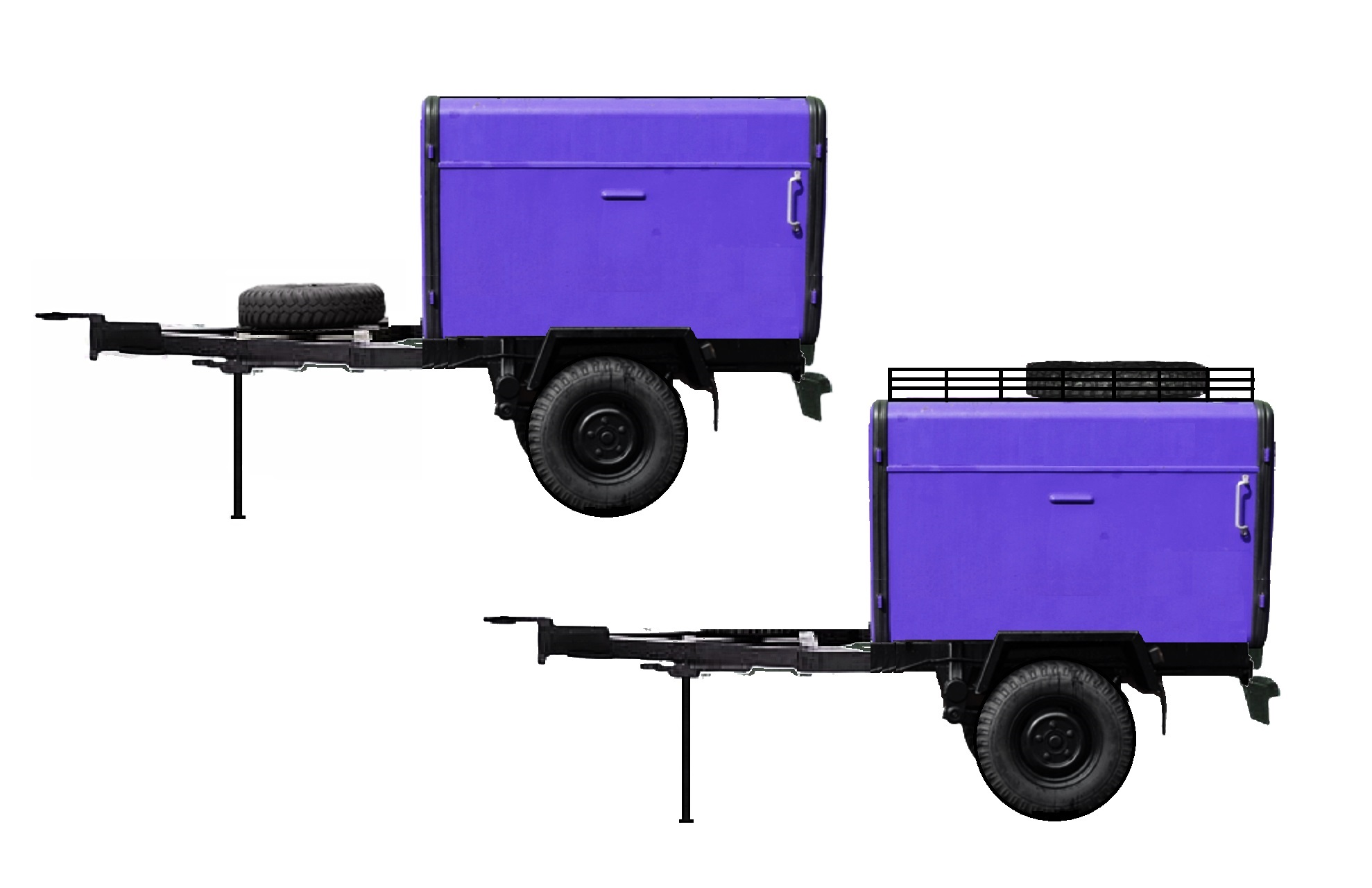 NA88335 Anhänger HL10 Kasten blaue Post der DDR