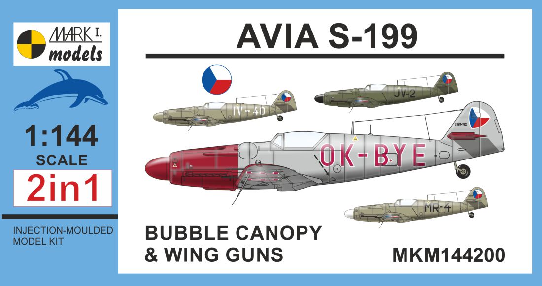 MKM144200 Avia S-199 Bubble Canopy & Wing Guns
