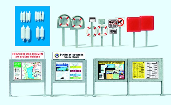 17317 Informations-Schaukästen, Rettungsringe,
