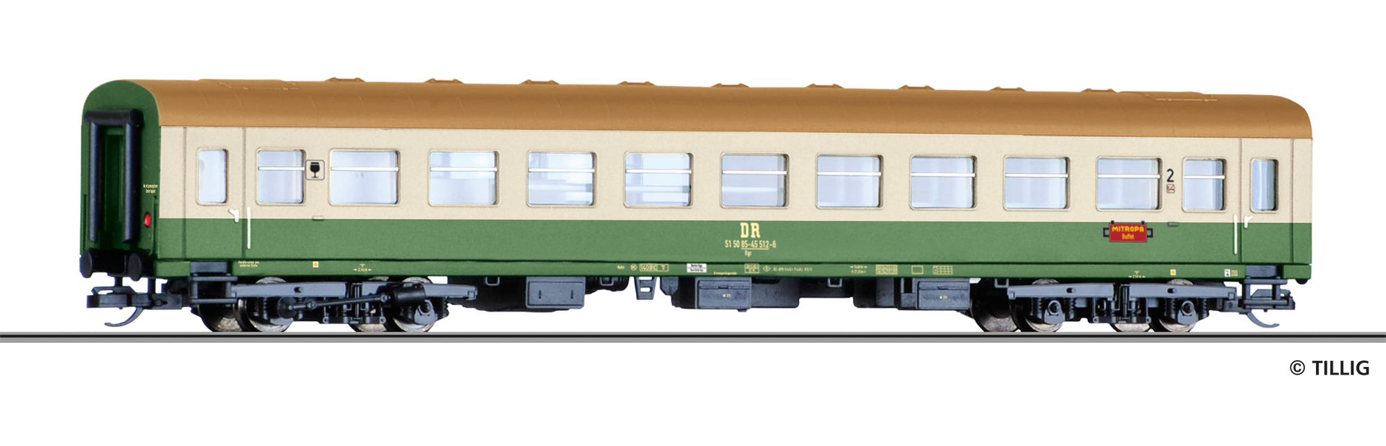 95627 DR Reisezugwagen 2. Kl./Buffet Bgr Ep.4