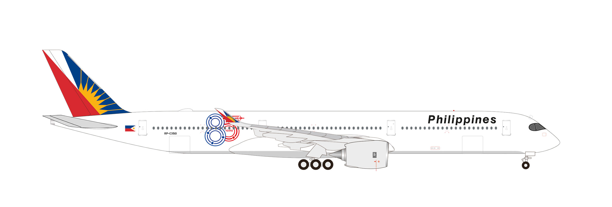 539302 Airbus A350-1000 Philippine Airlines