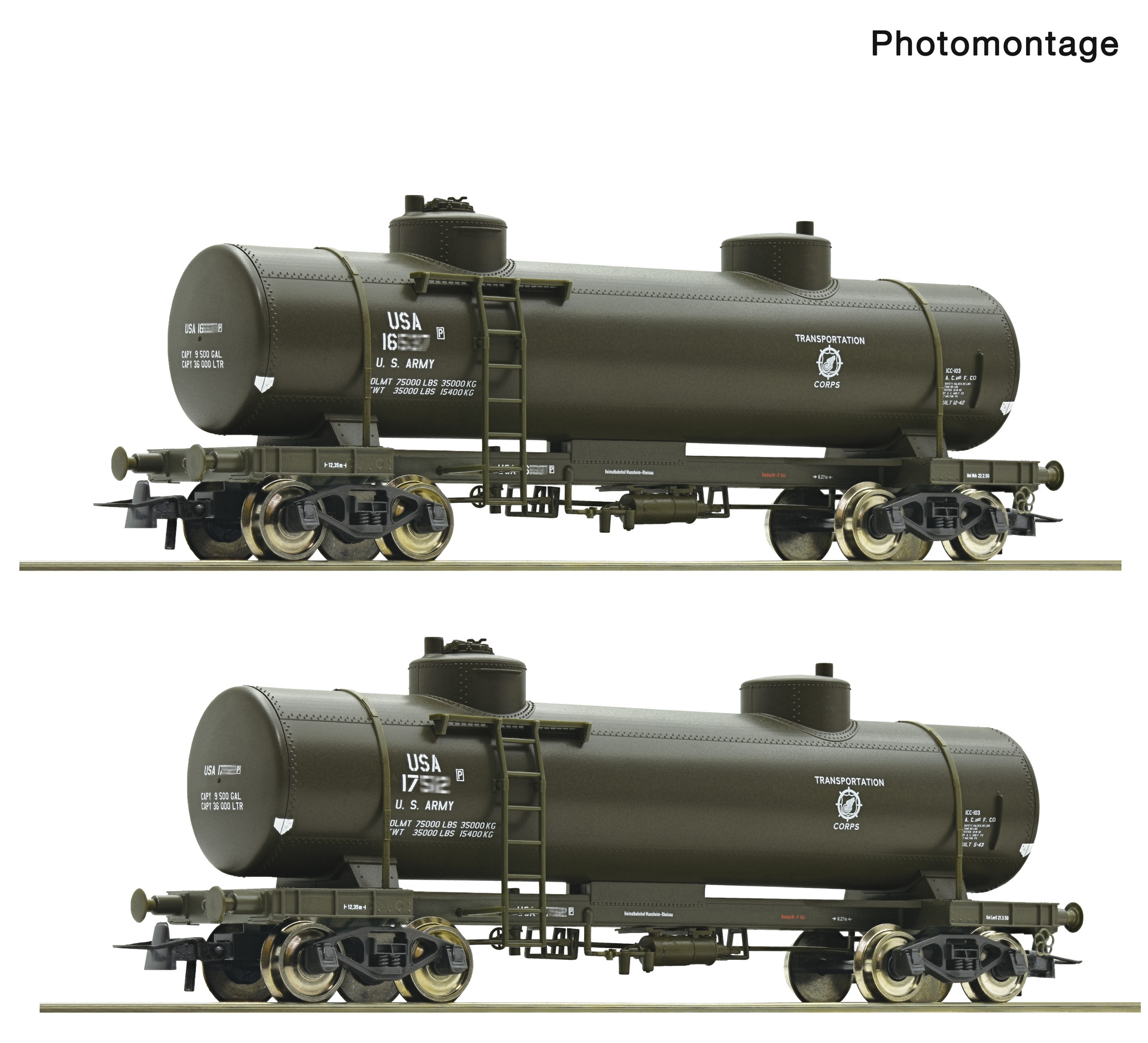 6600358 USATC Kesselwagen-Set 2-tlg. Ep.2