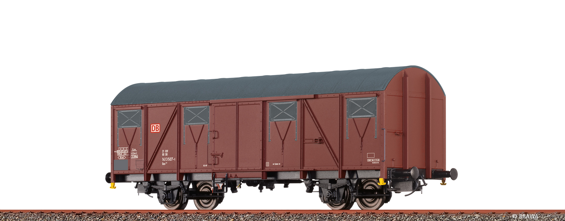 Brawa 50907 DBAG gedeckter Güterwagen Gos253 Ep.5