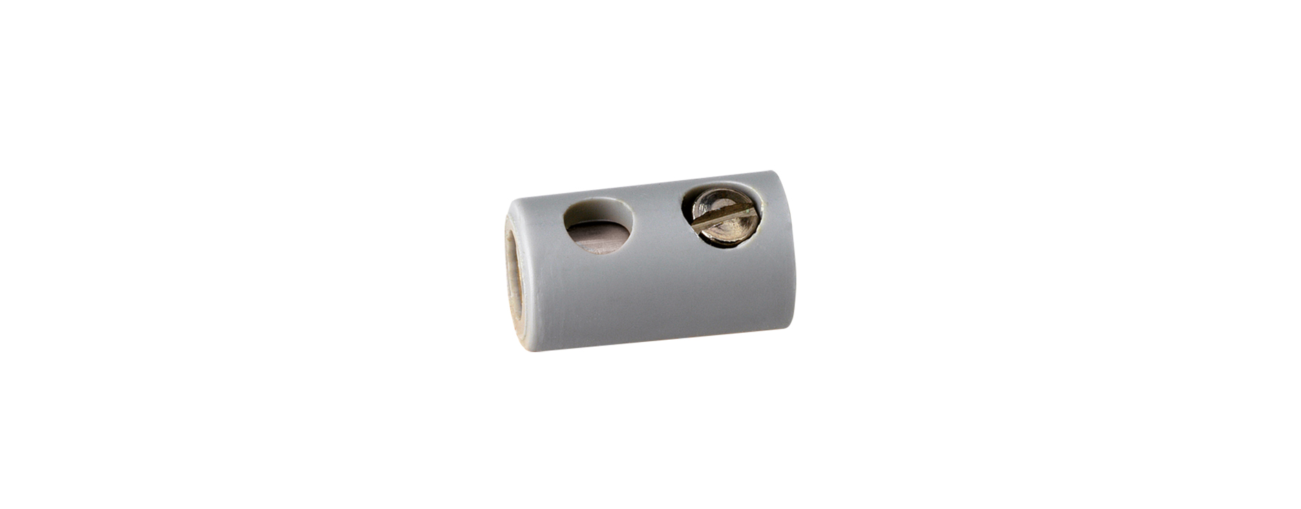 3047 Muffen rund, grau 2,5 mm 10 St.
