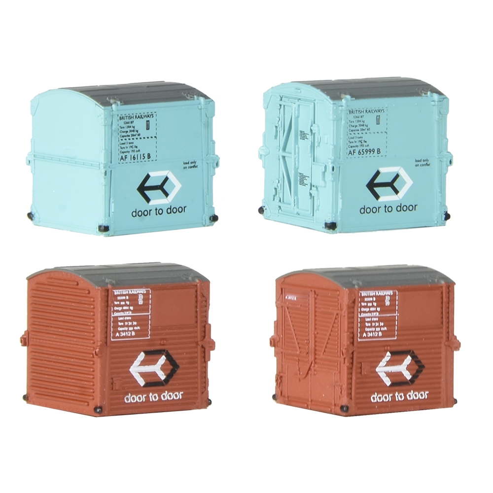 Graham Farish 379-392 Type A Containers BR Bauxite (x2) & Type